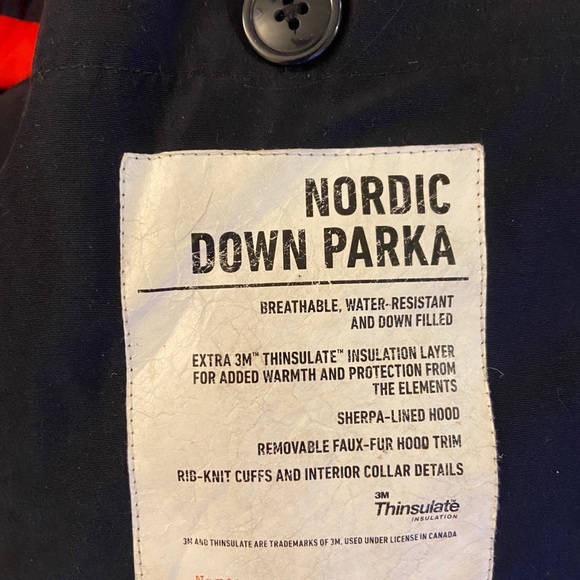 J crew boy Nordic down winter Parka in Navy Size 2 - Picture 2 of 4